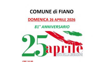 Commemorazione 81° Anniversario della Festa della Liberazione